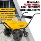 BAUMR-AG 40V Motorised Wheelbarrow 100L Electric Powered Motorised Wheel Barrow