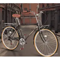 在飛比找蝦皮商城精選優惠-[免運保固]複古老式自行車成年人禧瑪諾變速通懃旅行休閒置物單