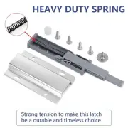 2x Magnetic Push Latches Cabinet Hardware Push to Open For Drawer Cupboard