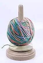 Wood Yarn Holder with Twirling Mechanism