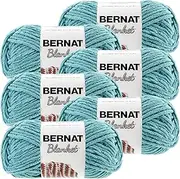 [Bernat] Blanket Yarn-6/Pk-Light, 6/Pk, Light Teal 6 Pack