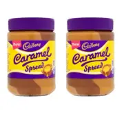 910556 2x 400g JAR CADBURY CARAMEL SPREAD WITH DAIRY MILK CHOCOLATE