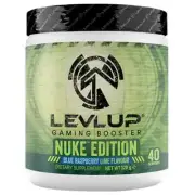 LevLUp Gaming Booster Nuke Edition Blue Raspberry Lime 2 x 320g for Gaming