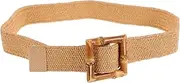 [Didiseaon] Wide Stretch Belt for Women Boho Braided Elastic Waist Belt with Buckle Versatile Accessory for Dresses and Casual Outfits Durable Woven Design