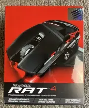 Mad Catz The Authentic RAT 4 R.A.T. 4 Optical Gaming Mouse New Sealed
