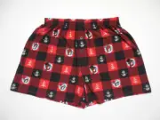 Buc-ee's Plaid Flannel PJ Pajama Sleep Lounge Wear Shorts Christmas Themed Small