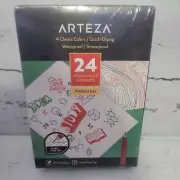 ARTEZA - 24 Permanent Markers PREMIUM Ultra Fine Tip Artist Markers