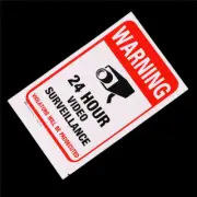 5pcs 24H CCTV Video Camera System Security Warning Sign Sticker High Quali.j6