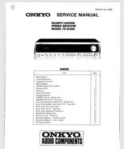 Onkyo TX-8500 Stereo Service manual 20 pages Comb bound gloss covers