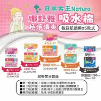 在飛比找樂天市場購物網優惠-日本大王Natura 娜舒雅極淨清爽護墊/棉墊 防漏尿用、吸