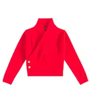 [Balmain Kids] Balmain Kids Wool-blend sweater Y 14 red