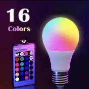 16 Colors RGB Bulb LED Multicolor Bulb E27 220V Household Lighting Dimmable 24 K
