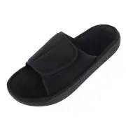 New Isotoner Men's Microterry Trevor Adjustable Slide Slipper