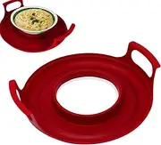 Microwave Cool Caddy with Handles - Microwave Bowl Cozy Heat Resistant, Microwave Plate Tray, Microwave Bowl Holder, Microwave Handle Tray Hot Bowl Holder, Microwave Dish Carrier for Bowls, Plates