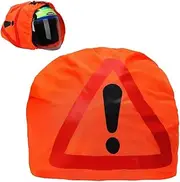 Warning Triangle Motorcycle Helmet, Motorcycle Warning Triangle Helmet Cover, Motorcycle Helmet Bag, Accident Site First Aid Helmet Bag for Accident Protection, Accident Breakdown Aid Gadget,