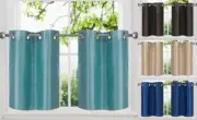 2 SMALL LIGHT FILTERING PANELS SOLID WINDOW CURTAINS FOR ANY ROOM 24" LENGTH N29