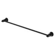 81001B LILLIAN Modern Vintage Towel Rail Matte Black 800mm Adjustable Single
