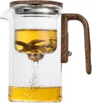 FOHOA Magic Teapot with Magnetic Filtration 800 ml Glass Teapot with Infuser