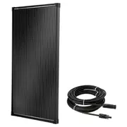 100W Solar Panel Fixed Black Frame + MC4 Solar Panel Cable