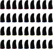 36PCS Finger Sleeves for Gaming, PIOGHAX Thumb Sleeves Mobile Gaming Controller, Anti-Sweat Breathable Seamless Touchscreen Thumb Cover for Phone Games PUBG
