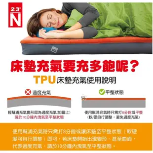 【樂活登山露營】台灣北緯23度 太空版 TPU充氣床墊 132cm TPU睡墊 逗點 雙人 TPU床 TPU充氣床