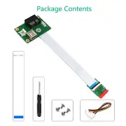 NEW Mini PCI-E to PCI-E 1X Express Riser Extender Adapter Card with FPC Cable