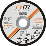 Randy & Travis Machinery 125Mm 5" Cutting Disc Wheel For Angle Grinder X25 Grinder Discs