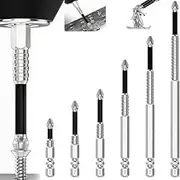 KEWAYO 6Pcs Magnetic Phillips Screwdriver Bit Set, 1/4 Inch Hex Shank, Alloy Steel Anti-Slip Cross Driver Bit for Power Screwdriver Impact Drill