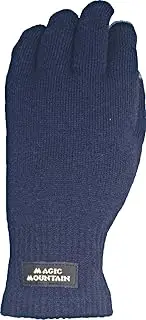 [MAGIC MOUNTAIN] Climbing Gloves, Merino Warm Hand, Navy Blue