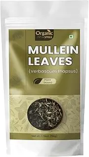 Organic Spree Mullein Leaf 50gm (1.76oz) Herbal Tea for Detox - Pure and Natural - Gordolobo - Verbascum Thapsus