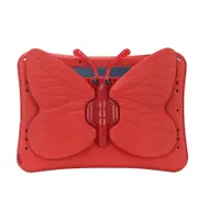 Nevenka EVA Tablet Case with Rotatable Butterfly-Shaped Stand Shockproof Casefor Samsung Galaxy A9 Plus 11 Inch 2023-Red