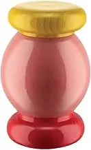 Alessi Salt, Pepper and Spice Grinder in Beech-Wood, 100 Values Collection, One Size, Yellow,red,Pink