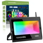 NOVOSTELLA 100W Smart LED Flood Lights, RGB, Second-Generation WiFi Outdoor D...