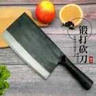 Handmade Forged Bone Chopping Knife Cleaver Chef Butcher Kitchen Carbon Steel 7"