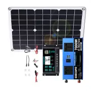 7000W Solar System Kit 12V/24V To 110V/220V 100A Controller 500W Inverter SystDH