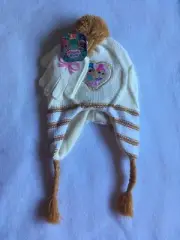 NWT NEW Nickelodeon Shimmer & Shine Girl Winter Hat Glove Set One Size Fit Most
