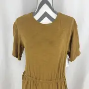 Old Navy Drawstring Waist-Defined Slub-Knit T Shirt Dress 815823 Small NWT