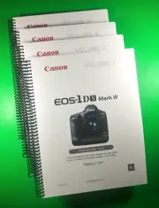 Owners Manual for Canon EOS 1DX MARK III Camera 965 Pages 4 Vol Set W/Clear Cove