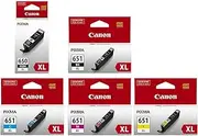 Genuine Canon 650XL + CLI-651XL 5-Ink Pack