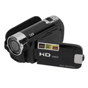 16MP Digital Camcorder 1080P Full HD DV Camcorder Digital Video Camera Degree Rotation Screen 16X N Black