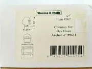 Weems & Plath DHR Oil Lamp Glass Replacement Chimney Anchor 4" # 8611 # 567