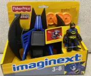 Imaginext Batman Batwing Set Figure Disk Launcher DC Super Friends Fisher Price