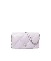 Tory Burch Kira Diamond Quilt Clover Crossbody Bag One size Purple