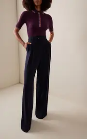 [Gabriela Hearst] Maura Silk-Crepe Wide-Leg Pants