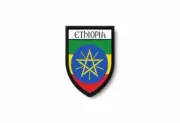 PATCH PATCHES EMBLEM IRON ON GLUE PRINT FLAG world crest ethiopia