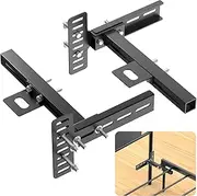 Aglehome Headboard Brackets - Adjustable Base Headboard Bracket Kit for Metal Bed Frame Wall Mounting Brackets Compatible with Most Bed