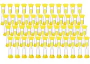 2 Minute Sand Timer, Acrylic Covered Hourglass Count Down Sand Clock Timer 48pk