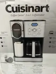 Cuisinart Coffee Center SS-16 12-Cup 2-in-1 Coffee Maker - Black Stainless Steel