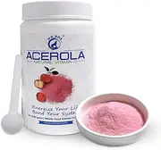 Natural Vitamin C Vitamins Acerola Powder-1 Lb ( 16 Oz-453 Grams) by Mr Ros-Whole Food Vitamin C Powder-100% Pure from Organic Origin