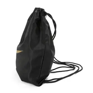 Nike [DH00118-003] 健身袋 束口袋 收納袋 鞋袋 運動 休閒 輕便 耐用 耐髒 黑金